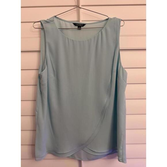 Lauren Ralph Lauren Tops - Lauren Ralph Lauren sleeveless asymmetrical layered blouse size Large‎